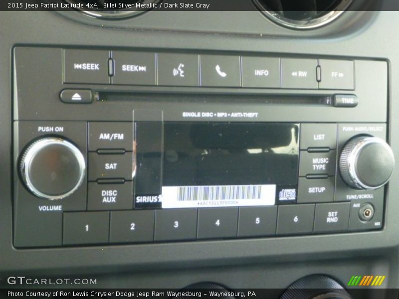 Billet Silver Metallic / Dark Slate Gray 2015 Jeep Patriot Latitude 4x4