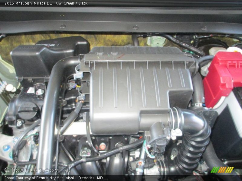 Kiwi Green / Black 2015 Mitsubishi Mirage DE