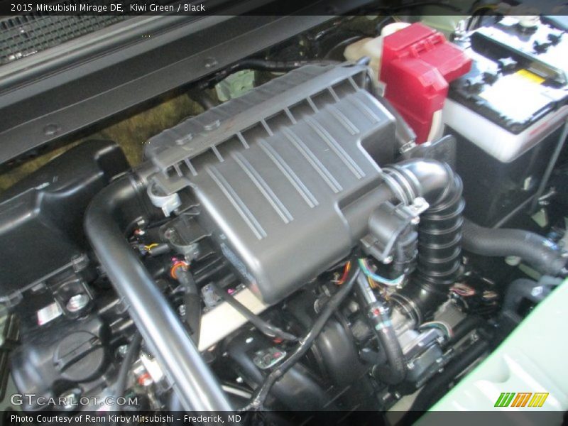 Kiwi Green / Black 2015 Mitsubishi Mirage DE