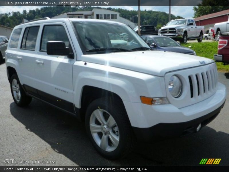 Bright White / Dark Slate Gray 2015 Jeep Patriot Latitude 4x4