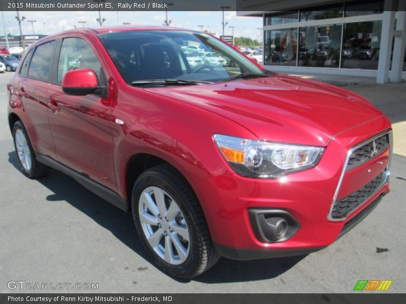 Rally Red / Black 2015 Mitsubishi Outlander Sport ES