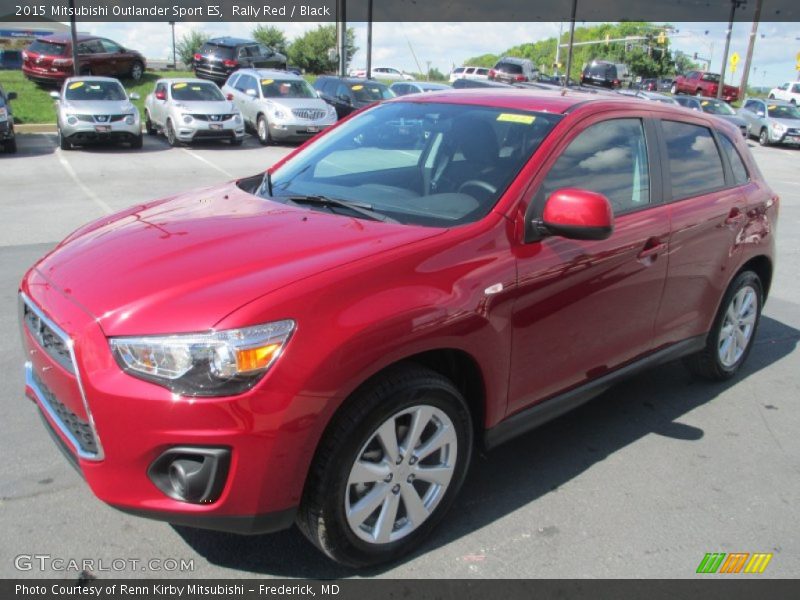 Rally Red / Black 2015 Mitsubishi Outlander Sport ES