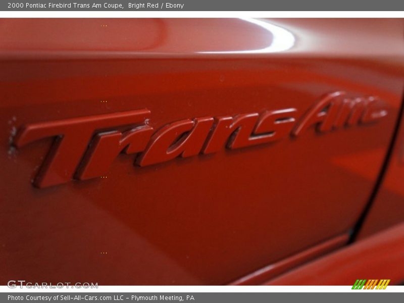 Bright Red / Ebony 2000 Pontiac Firebird Trans Am Coupe