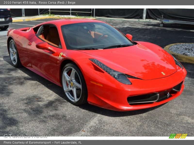 Rosso Corsa (Red) / Beige 2010 Ferrari 458 Italia