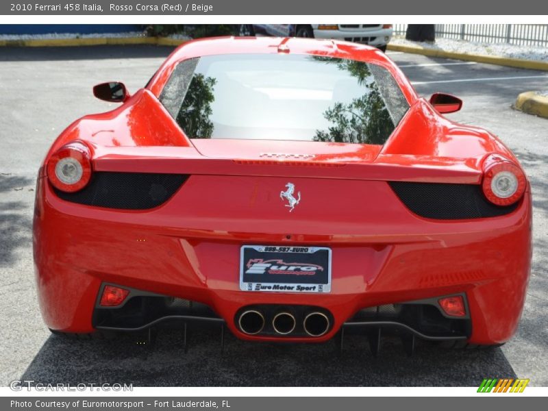 Rosso Corsa (Red) / Beige 2010 Ferrari 458 Italia