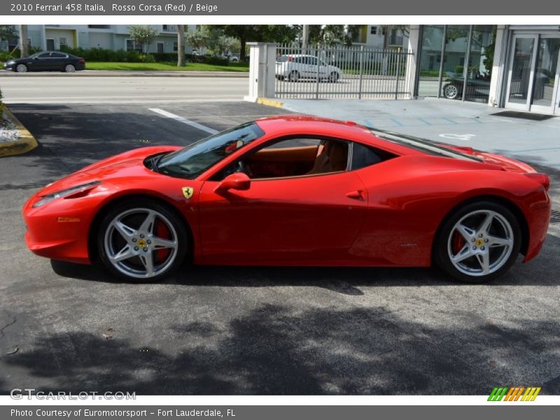 Rosso Corsa (Red) / Beige 2010 Ferrari 458 Italia