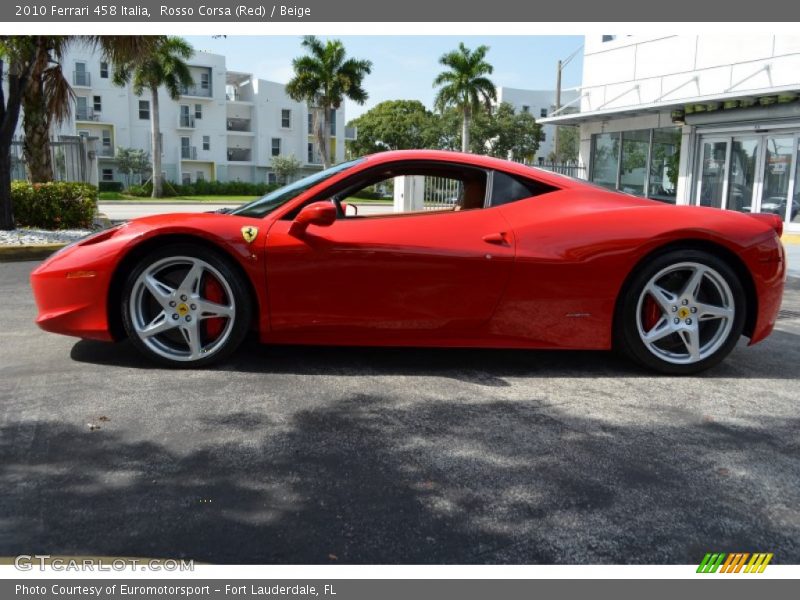 Rosso Corsa (Red) / Beige 2010 Ferrari 458 Italia