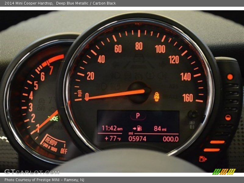 Deep Blue Metallic / Carbon Black 2014 Mini Cooper Hardtop