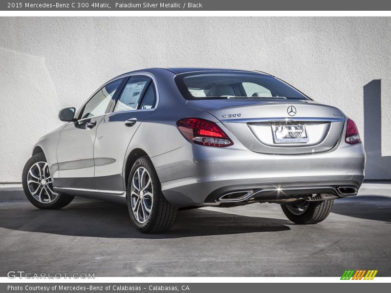 Paladium Silver Metallic / Black 2015 Mercedes-Benz C 300 4Matic