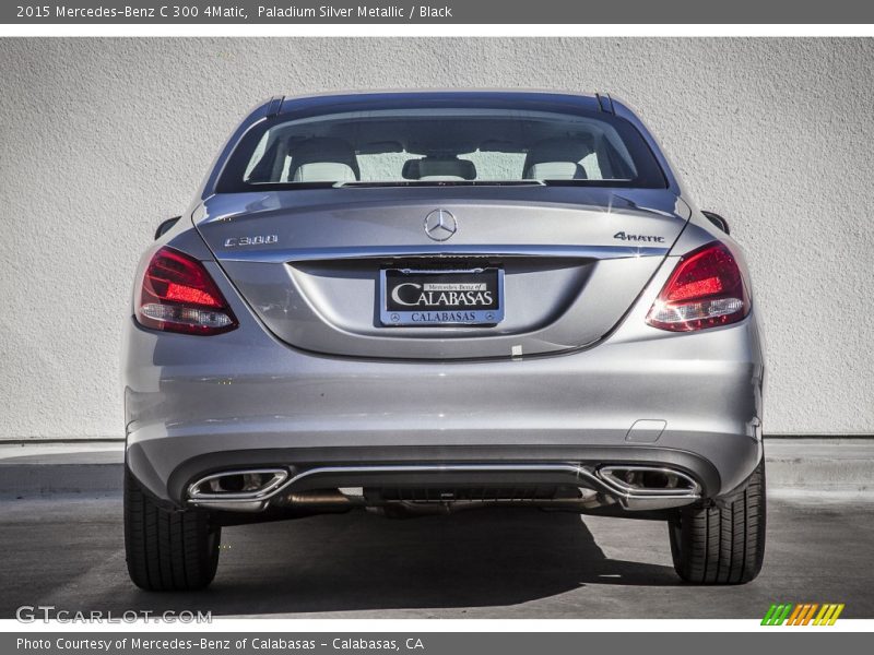 Paladium Silver Metallic / Black 2015 Mercedes-Benz C 300 4Matic