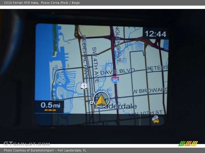 Navigation of 2010 458 Italia