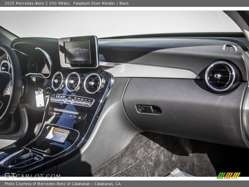 Paladium Silver Metallic / Black 2015 Mercedes-Benz C 300 4Matic