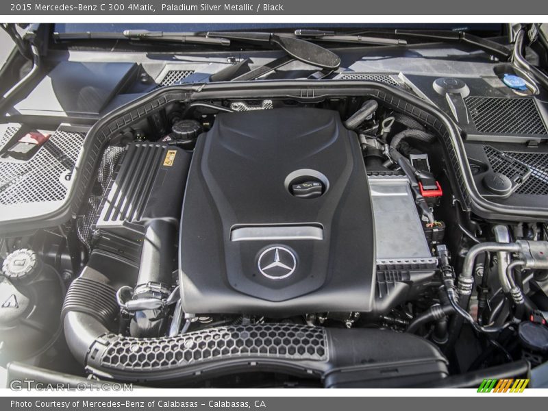 Paladium Silver Metallic / Black 2015 Mercedes-Benz C 300 4Matic