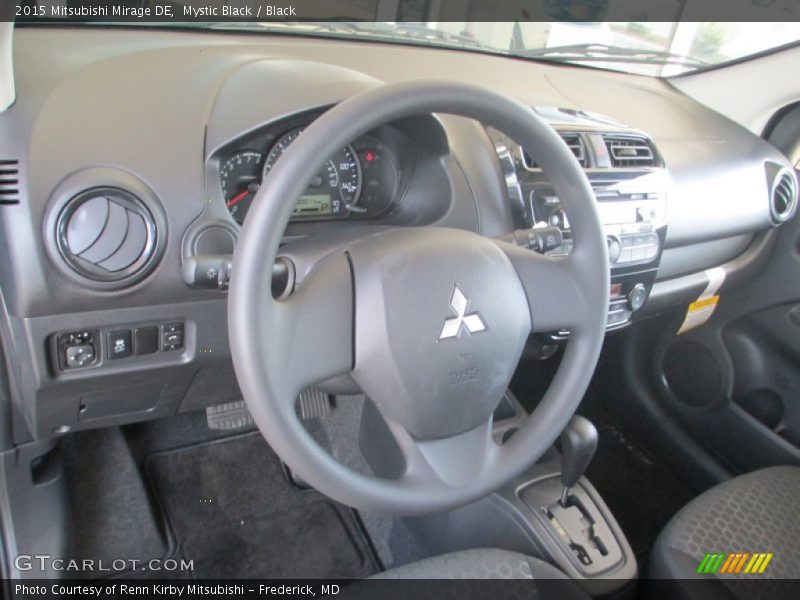 Mystic Black / Black 2015 Mitsubishi Mirage DE