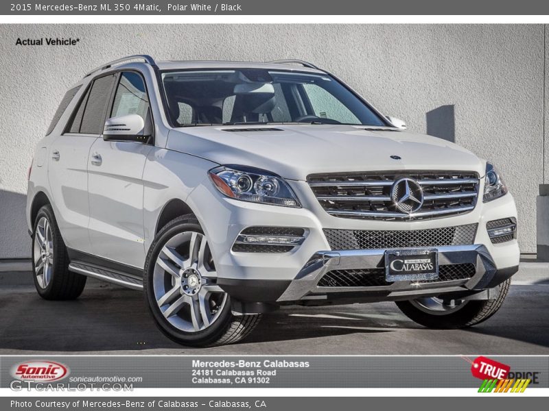 Polar White / Black 2015 Mercedes-Benz ML 350 4Matic
