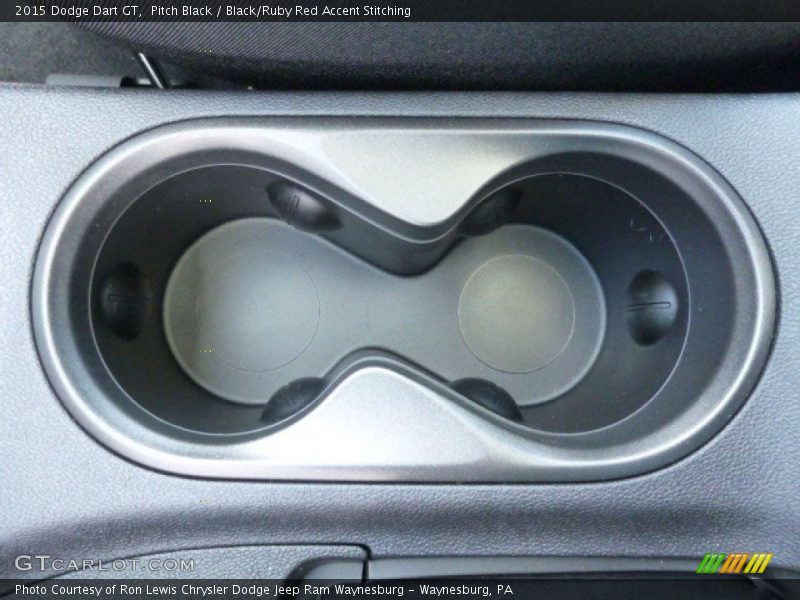 Pitch Black / Black/Ruby Red Accent Stitching 2015 Dodge Dart GT