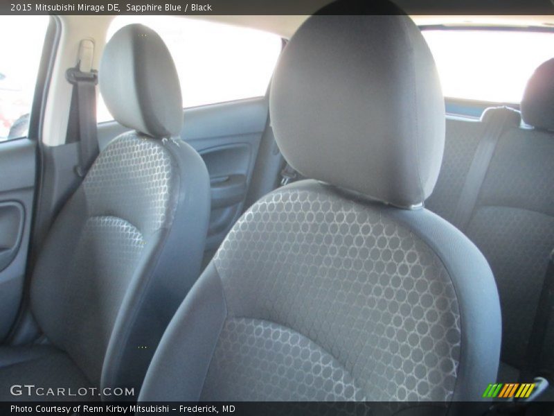 Sapphire Blue / Black 2015 Mitsubishi Mirage DE