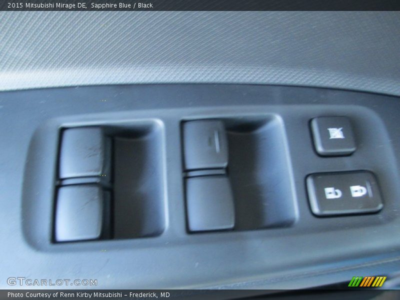 Sapphire Blue / Black 2015 Mitsubishi Mirage DE