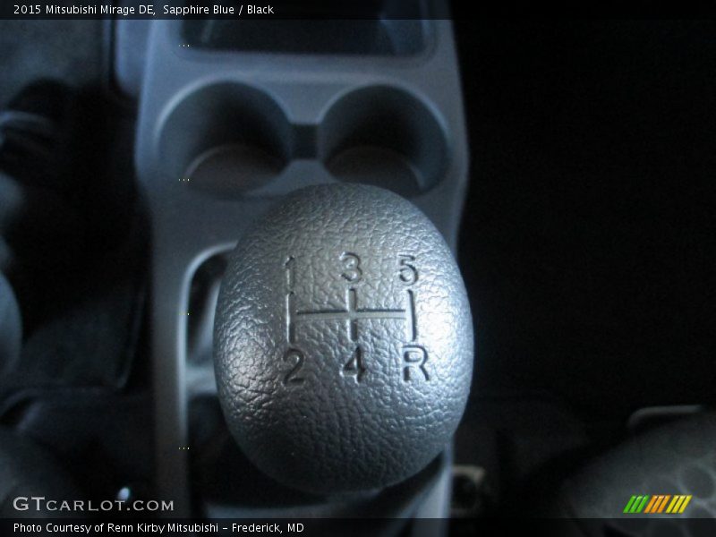 Sapphire Blue / Black 2015 Mitsubishi Mirage DE