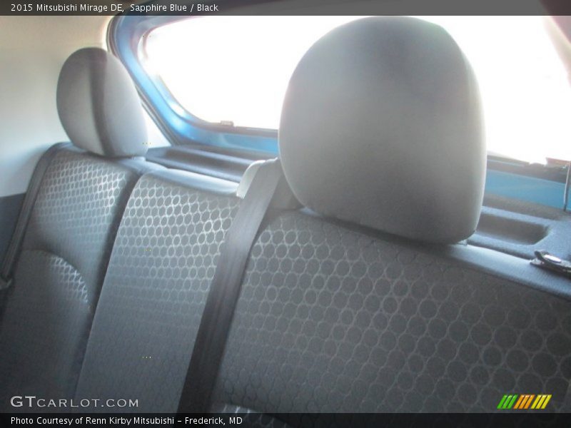 Sapphire Blue / Black 2015 Mitsubishi Mirage DE
