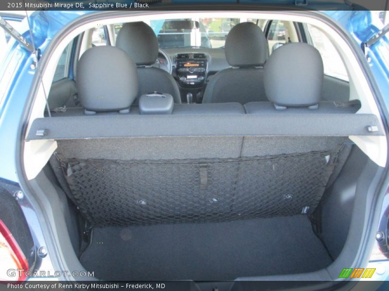 Sapphire Blue / Black 2015 Mitsubishi Mirage DE