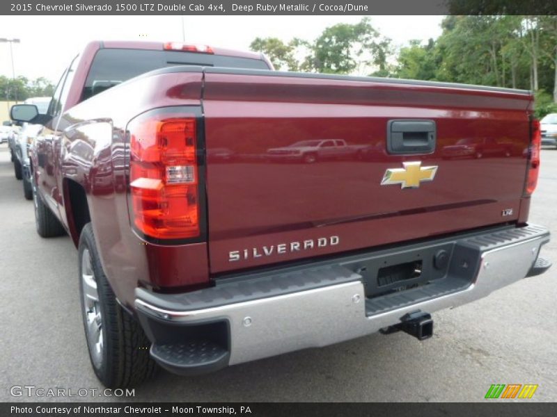 Deep Ruby Metallic / Cocoa/Dune 2015 Chevrolet Silverado 1500 LTZ Double Cab 4x4