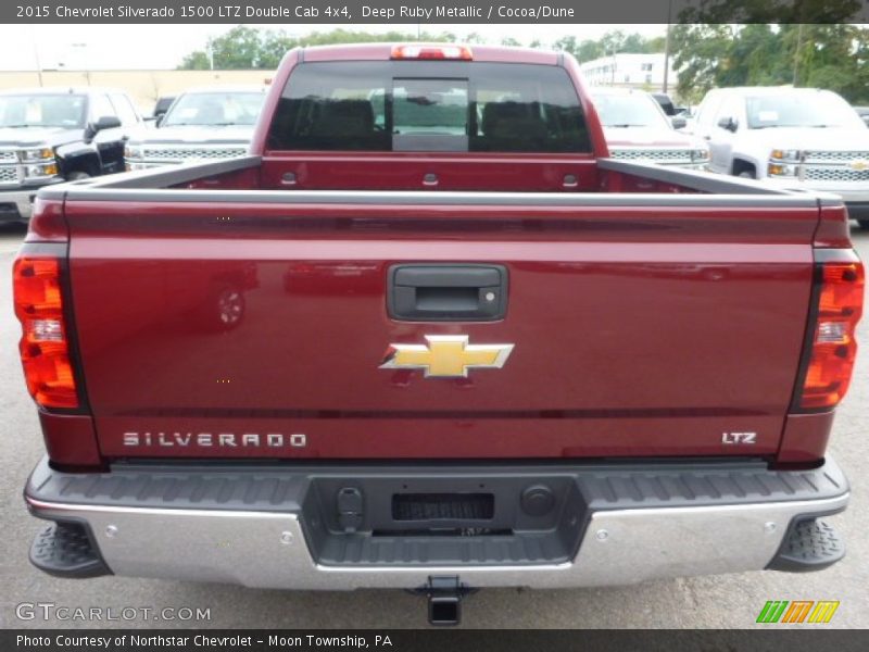 Deep Ruby Metallic / Cocoa/Dune 2015 Chevrolet Silverado 1500 LTZ Double Cab 4x4