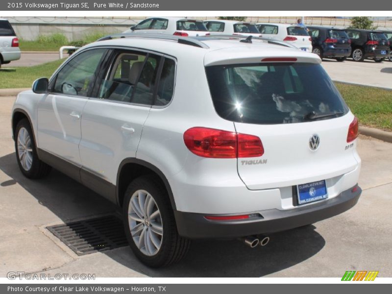 Pure White / Sandstone 2015 Volkswagen Tiguan SE