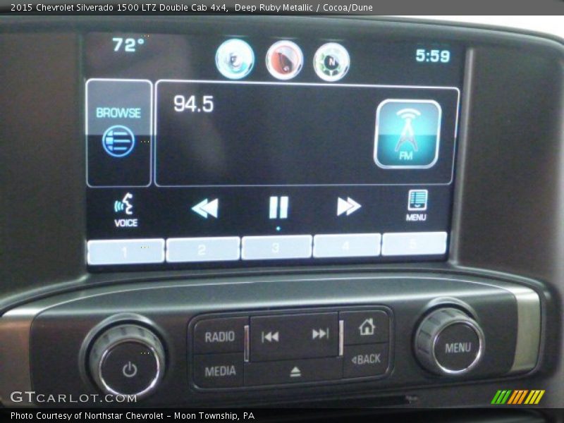 Deep Ruby Metallic / Cocoa/Dune 2015 Chevrolet Silverado 1500 LTZ Double Cab 4x4