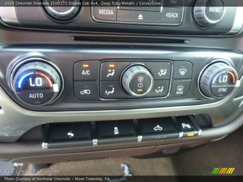 Deep Ruby Metallic / Cocoa/Dune 2015 Chevrolet Silverado 1500 LTZ Double Cab 4x4