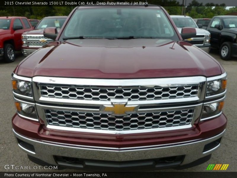 Deep Ruby Metallic / Jet Black 2015 Chevrolet Silverado 1500 LT Double Cab 4x4