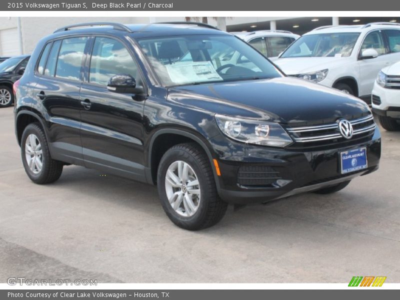 Deep Black Pearl / Charcoal 2015 Volkswagen Tiguan S
