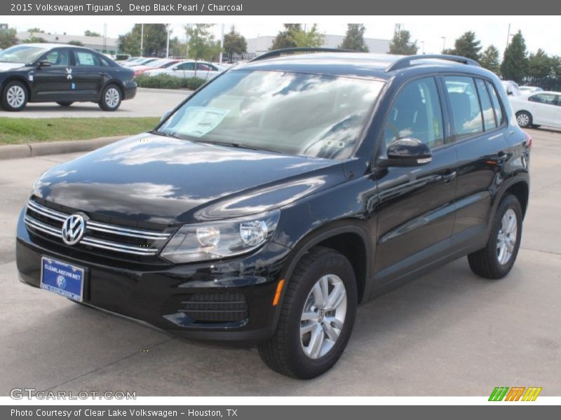 Deep Black Pearl / Charcoal 2015 Volkswagen Tiguan S