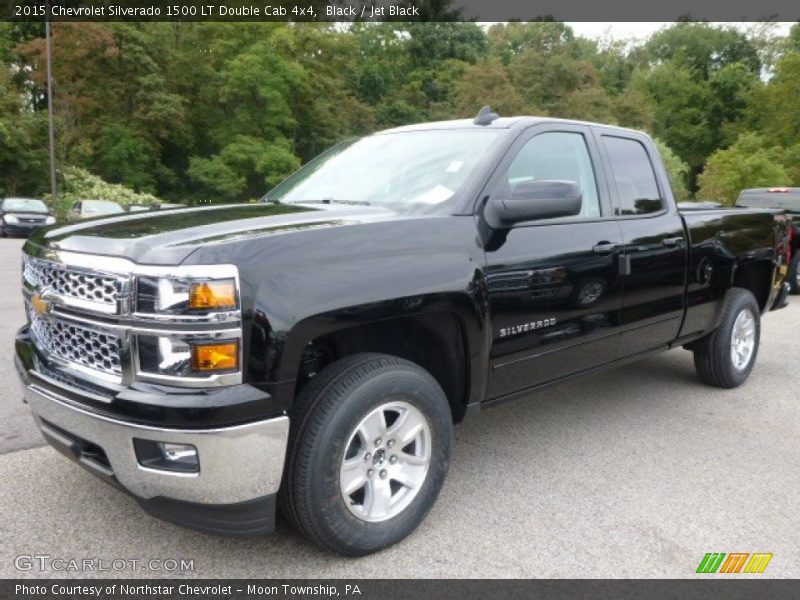 Black / Jet Black 2015 Chevrolet Silverado 1500 LT Double Cab 4x4