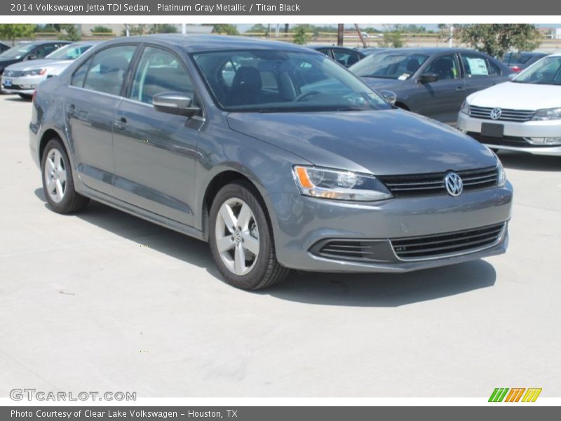Platinum Gray Metallic / Titan Black 2014 Volkswagen Jetta TDI Sedan