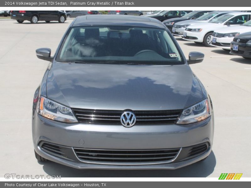 Platinum Gray Metallic / Titan Black 2014 Volkswagen Jetta TDI Sedan