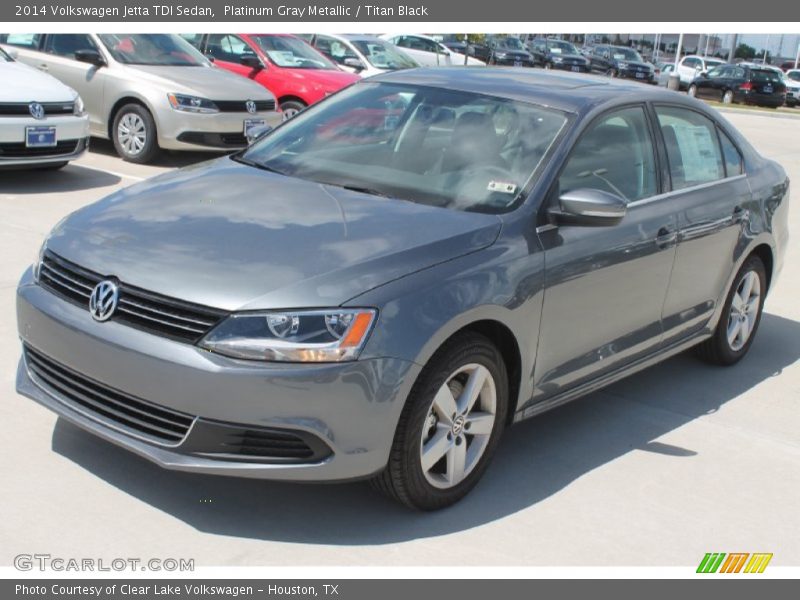 Platinum Gray Metallic / Titan Black 2014 Volkswagen Jetta TDI Sedan