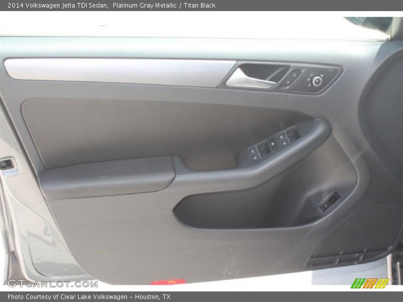 Platinum Gray Metallic / Titan Black 2014 Volkswagen Jetta TDI Sedan
