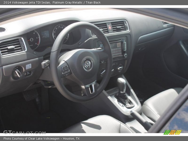 Platinum Gray Metallic / Titan Black 2014 Volkswagen Jetta TDI Sedan