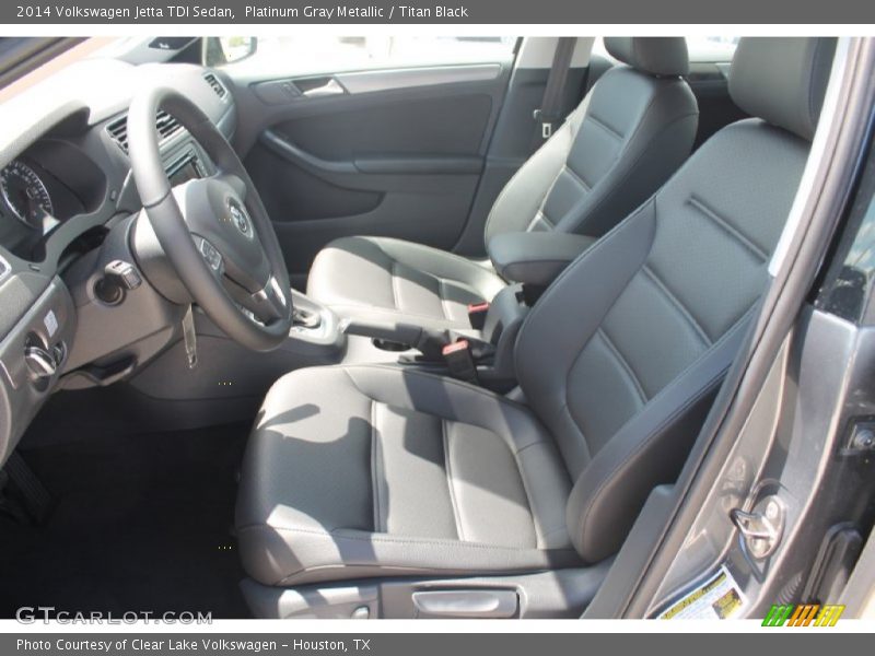 Platinum Gray Metallic / Titan Black 2014 Volkswagen Jetta TDI Sedan