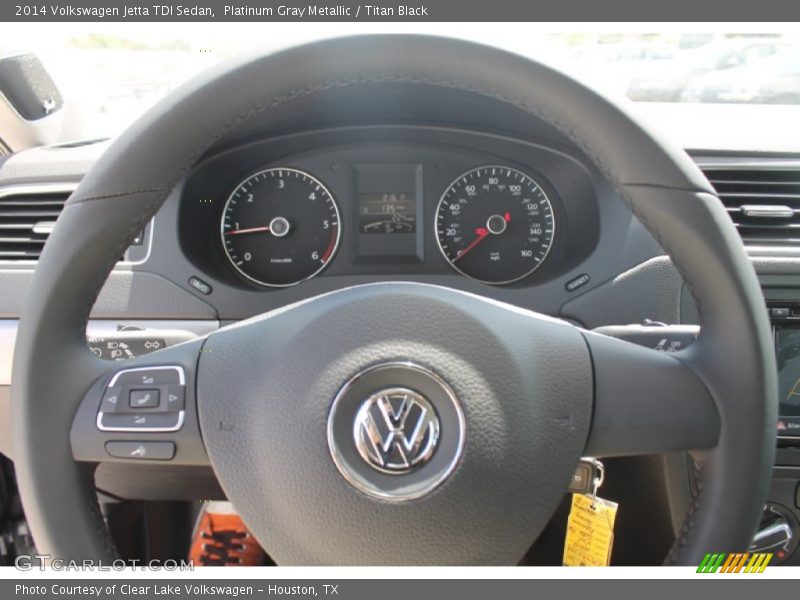 Platinum Gray Metallic / Titan Black 2014 Volkswagen Jetta TDI Sedan