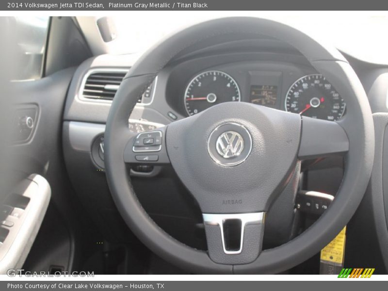 Platinum Gray Metallic / Titan Black 2014 Volkswagen Jetta TDI Sedan