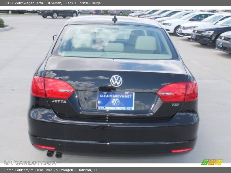 Black / Cornsilk Beige 2014 Volkswagen Jetta TDI Sedan