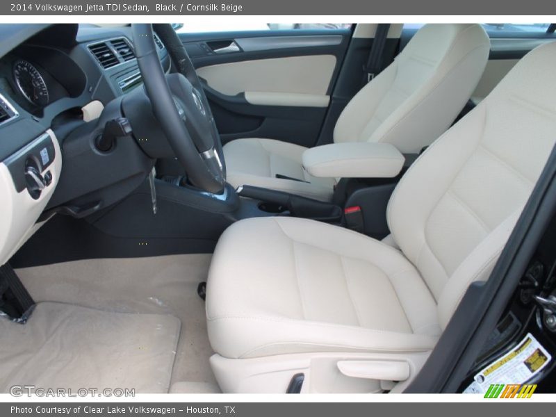 Black / Cornsilk Beige 2014 Volkswagen Jetta TDI Sedan