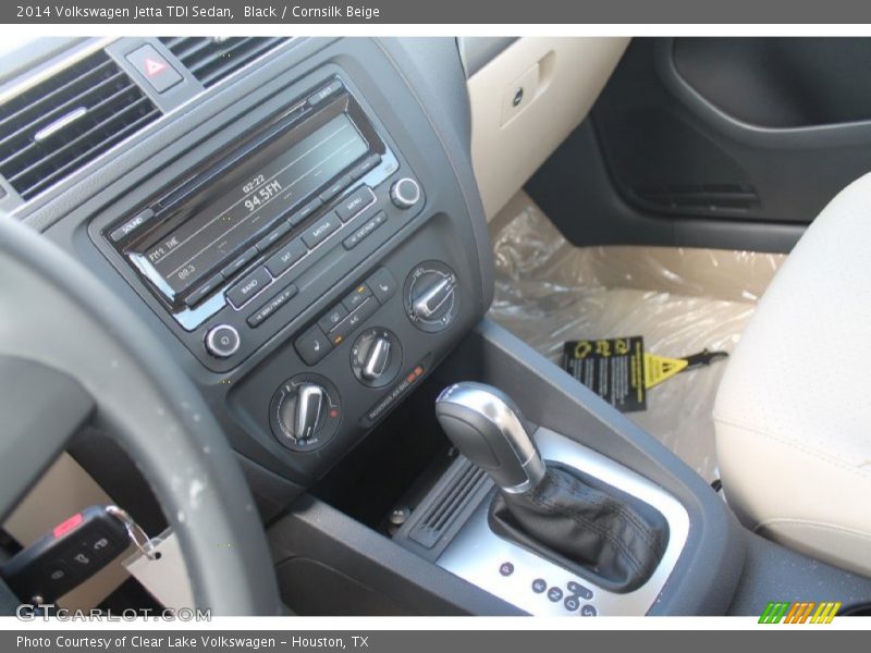 Black / Cornsilk Beige 2014 Volkswagen Jetta TDI Sedan
