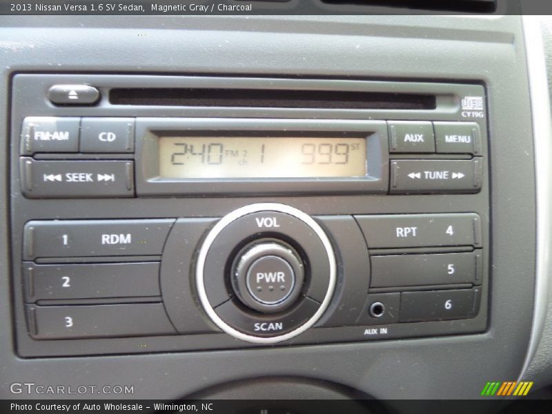 Magnetic Gray / Charcoal 2013 Nissan Versa 1.6 SV Sedan