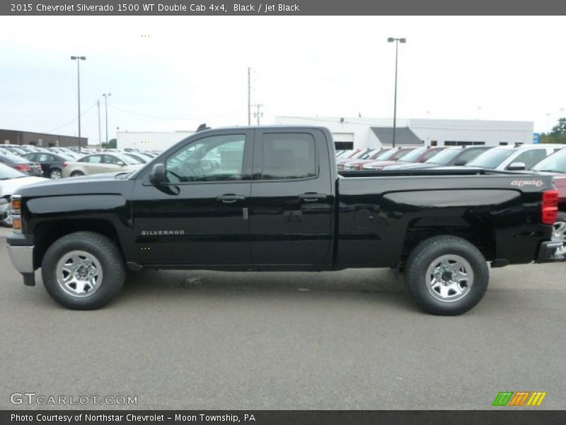 Black / Jet Black 2015 Chevrolet Silverado 1500 WT Double Cab 4x4