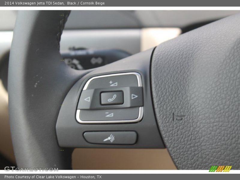 Black / Cornsilk Beige 2014 Volkswagen Jetta TDI Sedan