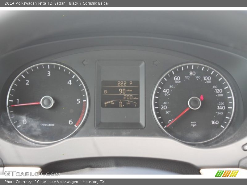 Black / Cornsilk Beige 2014 Volkswagen Jetta TDI Sedan