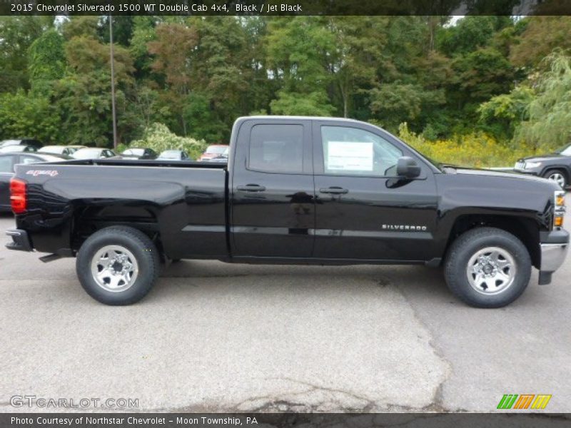 Black / Jet Black 2015 Chevrolet Silverado 1500 WT Double Cab 4x4